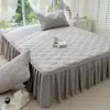 Faldón de cama para todas las estaciones, modelo nuevo 2023, cubrecama de algodón puro, estilo faldón de cama, protector contra el polvo, protector de colchón