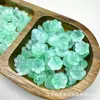 Contas de cristal de vidro de lírio-do-vale em gradiente bicolor, contas de vidro para sinos de vento, materiais para joias DIY feitas à mão e acessórios de vestuário