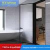 Porta de banheiro de moldura extremamente estreita personalizada, porta de banheiro de liga de alumínio, porta de vidro ultra branca Changhong, porta giratória