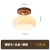Novo corredor de estilo chinês luz do corredor de luxo nogueira latão Lâmpada de teto de estilo chinês retro porta de entrada da varanda da entrada da frente