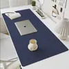 Tapete de Mesa, Extra Grande, Resistente a Manchas, à Prova d'Água para Escritório, Protetor Ocular, Tapete de Computador Ecológico de Alta Qualidade, Couro PU, Mouse Pad Simples de Cor Sólida