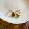 Pendientes de Perla en Cubo de Azúcar Maillard para Mujer 2025 Nuevos Populares Joyería de Pendientes de Tachuela de Diseño de Nicho de Lujo Ligero