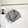 Novo Xale de Tricô Versátil Liso para Outono e Inverno, Turbante, Roupa Externa Quente, Cachecol de Ombro para Sala com Ar Condicionado para Mulheres