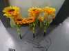 Luzes Solares de Girassol de Estoque Transfronteiriço Luzes de Fio de Cobre LED Luzes Decorativas de Flores Artificiais para Jardim Luzes de Encaixe no Solo Luzes de Jardim