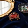 Broche de Cangrejo Esmaltado de Aleación Nuevo Personalizado y Creativo, Pin Exquisito y Lindo Estilo Dibujos Animados Accesorios para Ropa Chaquetas