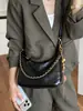 2026 Nuevo Bolso de Hombro con Cadena de Cuero Aceitado y Encerado Vintage para Mujer, Bolso de Axila de Gran Capacidad para el Trabajo, Bolso Cruzado Versátil y de Moda