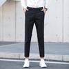 Pantalones Casuales Finos de Verano Ajustados para Adolescentes, Pantalones de Traje de Negocios, Pantalones Casuales Cortos de Moda, Engrosados