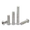 [Tornillo de máquina de cabeza plana con ranura en cruz GB818 de acero inoxidable 201] Tornillo de máquina de cabeza semicircular M3-M8