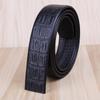 Cinturón de piel de vaca de capa superior para hombre, cuero genuino, automático, sin hebilla, suave, cinturón para pantalón de hombre, sello de cintura, cinturón al por mayor para hombre
