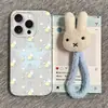 Conejo Estrellado Adecuado para iPhone 17 Chica 16 Pro Max Funda de Teléfono Apple 18 Pro Pulsera 15 Moderno