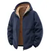 Otoño/Invierno 2025 Chaqueta Deportiva al Aire Libre Transfronteriza Europea y Americana de Forro Polar Sudadera para Hombre con Forro Polar y Forro Polar Polar Espesado Chaqueta con Capucha para Pareja