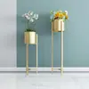 Directo de fábrica Estante de flores nórdico Estante de flores para sala de estar Simple Verde Rosa De suelo a suelo Red social Hierro forjado Estante para macetas de interior