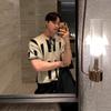 Camiseta de Punto de Manga Corta con Cuello Redondo Estilo Coreano High Street con Sentido del Diseño para Niños Verano Nueva Moda Retro Estilo Ligeramente Maduro Top