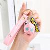 Llavero original de Baokemeng con colgante pequeño de Pikachu Gengogui, bolso de mano exquisito para hombre y mujer, bolso de mano para pareja, bolso escolar bonito para coche.