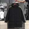 Nueva Chaqueta de Algodón de Longitud Media para Hombre, Engrosada, Cálida y Cómoda, Abrigo de Invierno Moda Coreana Casual con Capucha Desmontable