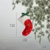 Decoraciones Navideñas de Comercio Exterior Calcetines de Copo de Nieve de Fieltro de Lana Mini Adornos Corona para Árbol de Navidad Colgantes de Peluche DIY