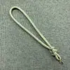 5.0 Cordón Redondo de Poliéster Patrón Tejido a Mano Lanyard Muñeco Juguete Colgante de Insignia Grande de Acrílico Cordón diy