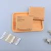 Atacado de Fábricas no Exterior: Cotonetes em Caixas de Papel, Hastes de Bambu, Cotonetes Descartáveis de Limpeza com Ponta Dupla, Cotonetes de Algodão Absorvente