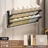Zapatero de Pared, Sin Taladro, Zapatero Detrás de la Puerta para Baño de Dormitorio, Almacenamiento de Pantuflas y Sandalias, Sin Clavos, Sencillo