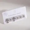 Juego de Pendientes de Acero Inoxidable Cruz Estrella Luna Estilo ins Personalidad Moda Lujo Ligero Nicho Sentido del Diseño Pendientes al por Mayor