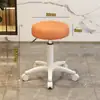Taburete de Belleza con Altura Ajustable y Función Giratoria, Silla Profesional para Salones de Peluquería y Salones de Belleza, Taburete Redondo con Ruedas para Masaje, Manicura y Maquillaje