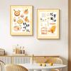Pintura Decorativa Restaurante Tres Comidas y Cuatro Estaciones Estilo Tronco Cremoso Comedor Cocina Pintura Colgante Pared de Fondo Mural Mesa de Comedor