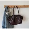 Bolso de Mano Elegante Tejido Estilo Retro Coreano para Mujer 2026 Principios de Otoño Gran Capacidad Casual Ropa de Trabajo Bolso de Hombro Axila