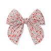 Horquilla de Cola de Milano de Tela de Algodón y Lino a Cuadros Estilo Academia Retro, Nuevo Accesorio para el Cabello Infantil de Muelle de Arco Europeo y Americano 4377