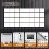 Pegatinas de Azulejo Imitación Autoadhesivas Pegatinas de Pared Estéreo Decoración de Pared de Cocina Baño Pasillo Papel Tapiz Impermeable y Resistente al Aceite Engrosado