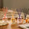 Difusor de Aroma Sem Chama Personalizado 50ml para Quarto de Hotel Doméstico, Aroma Duradouro Difusor de Aroma com Varetas de Rattan Coloridas