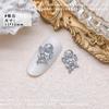 Celebridade online manicure amor Anjo joias resina branca Diamante 3D relevo tridimensional finalizado usar acessórios de unha