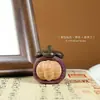 Pingente de Bule de Jacarandá Natural Brinquedo para Alívio do Estresse Chaveiro Estilo Chinês Vintage Peça Artesanal de Mão