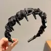 Faixa de cabelo antiderrapante com dentes estilo francês para mulheres, adequada para maquiagem e lavar o rosto, uso diário, presilha alta para cabelo, acessório de cabelo