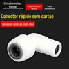 Purificador de água sem cartão Válvula de retenção de cotovelo de conexão rápida 2 pontos Válvula de retenção 4042 Válvula unidirecional de dois pontos Máquina de água pura Concha de membrana