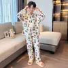 Otoño/Invierno 2026 Conjunto de Pijama Cálido De Rong para Niños Niños Ropa de Casa Estilo Suéter Holgado Conjunto Engrosado