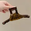 Presilha de cabelo fofa e elegante para cabelos grossos, tamanho grande, pinça de tubarão em formato de coração com franjas, presilha de garra com laço vintage