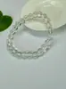 Pulseira Colecionável de Turmalina Brasileira Vítrea 7A Pulseira de Cristal Arco-Íris Feminina Vermelho Melancia Único Multi-Círculo Pedra Wangfu