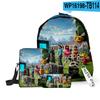 Nuevo Producto 3D Xinying Película Juego de Tres Piezas Bolso de Hombro Estuche para Lápices Mochila