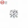 F136 Aleación de Titanio Swarovski Genuino Forma de Cuenco Cuatro Garras Nicho Minimalista Versátil Pendientes Joyería para Piercing en el Cartílago del Oído