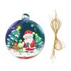 Colgante navideño de madera MDF para sublimación, con transferencia térmica, en blanco, para Navidad, transfronterizo