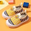 Sapatos de pano para bebês Primavera e outono Jardim de infância Sapatos internos Malha respirável Sapatos de tecido mosca Lona infantil Outono sola macia antiderrapante