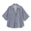 Atacado de Roupas Femininas Europeias e Americanas Transfronteiriças do Aliexpress Nova Coleção Primavera 2025 Camisas Casuais Simples Multicor
