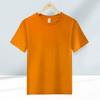 Camiseta de algodón grueso con cuello redondo de color sólido, camisa cultural publicitaria personalizada, ropa de trabajo de uniforme de clase de manga corta para hombres y mujeres, logotipo impreso