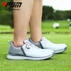 Pgm Novos Sapatos de Golfe Sapatos Masculinos Cadarços de Botão Sola Intermediária Popcorn Sola Macia Sapatos Esportivos Sapatos Impermeáveis