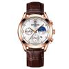 Reloj de Pulsera para Hombre Nuevo Calendario Luminoso Impermeable Reloj para Estudiante para Hombre Estilo Coreano Moda Cuero Genuino Deportivo Cuarzo Reloj Transfronterizo