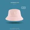 Chapéu de Moda Novo para Mulheres Primavera/Verão 2026, Chapéu de Pescador Versátil com Proteção Solar de Celebridade da Internet, Chapéu Bucket de Cor Sólida Casual para Casais Estudantes
