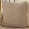 Almofada Decorativa para Sofá Nórdico Almofada para Sala de Estar Cor Sólida Veludo Milho Almofada de Apoio Lombar Almofada para Cabeceira de Cama Capa de Almofada sem Enchimento