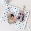 Portatarjetas Rígido de Acrílico con Dibujos de Animales Hisocute para Tarjeta de 3 Pulgadas, Tarjeta de Comedor Estudiantil, Tarjeta de Campus, Estuche Protector