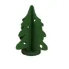 Árvore de Natal Tecido Não Tecido Verde e Vermelho Não Tecido Ornamento Tridimensional para Mesa Decoração de Tecido de Feltro Ornamento de Árvore de Natal