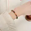 Como pez en el agua Pulsera de turmalina arcoíris Wangfu diseño de nicho este año pulsera de carpa para regalo de cumpleaños de novia